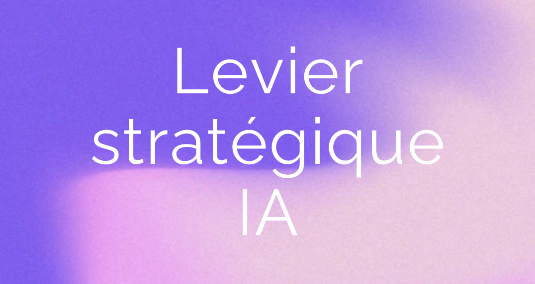 Levier stratégique IA Image d'illustration de l'IA en entreprise